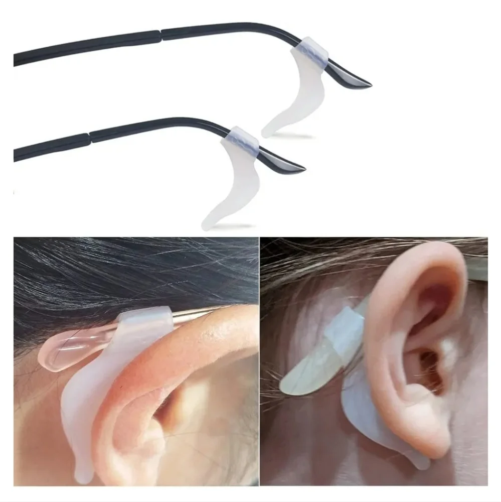 Silicone Eyeglass Ear Grip Anti Slip Eyeglasses sunglasses